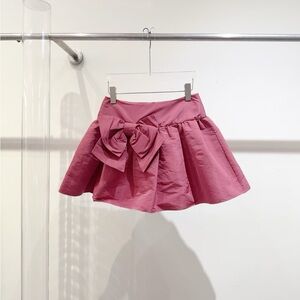 🚩steal authentic RED Valentino Blush Skater Skirt with Bow Detail